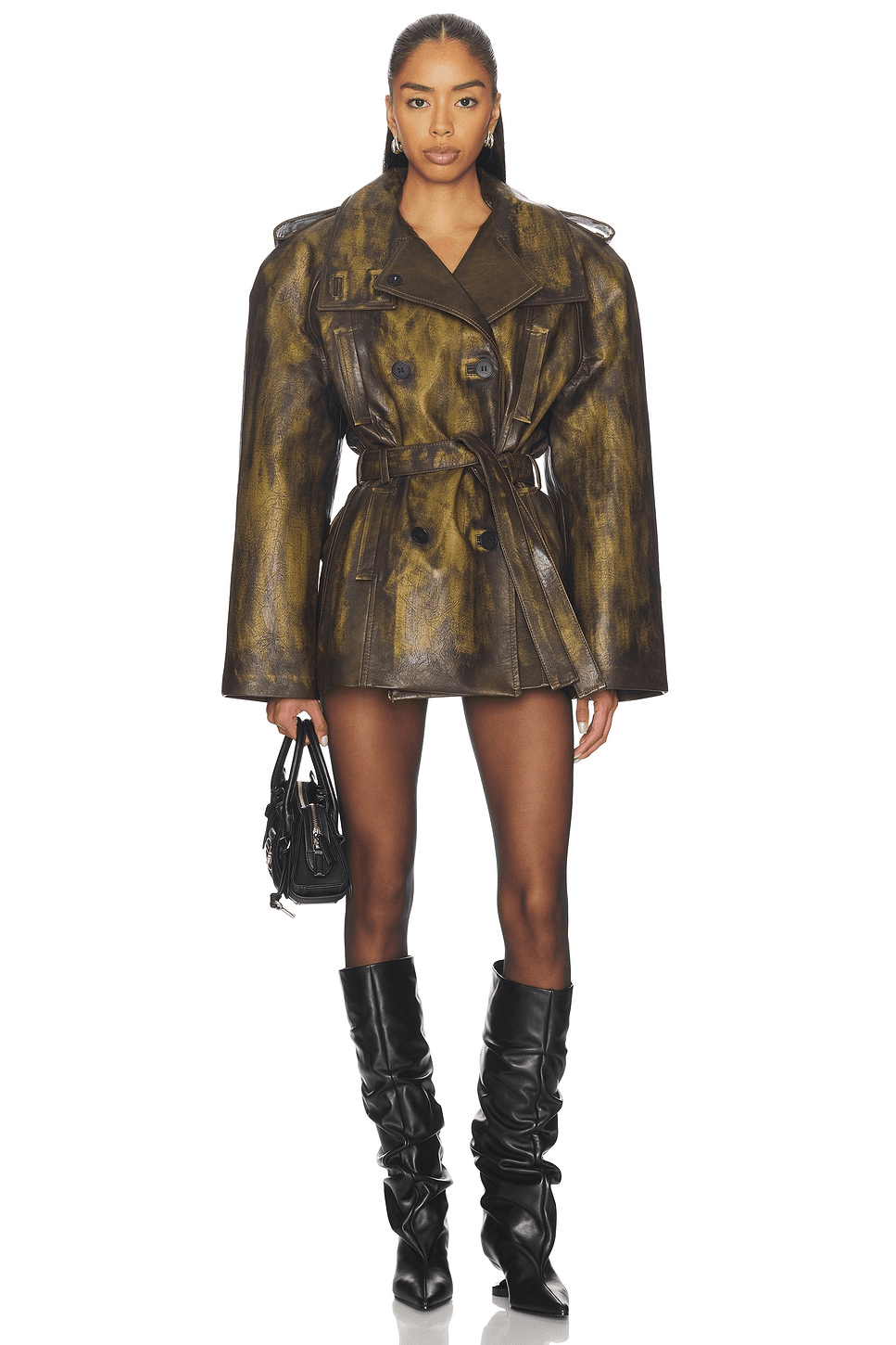 La Nuit Crop Trenchcoat - Image 1