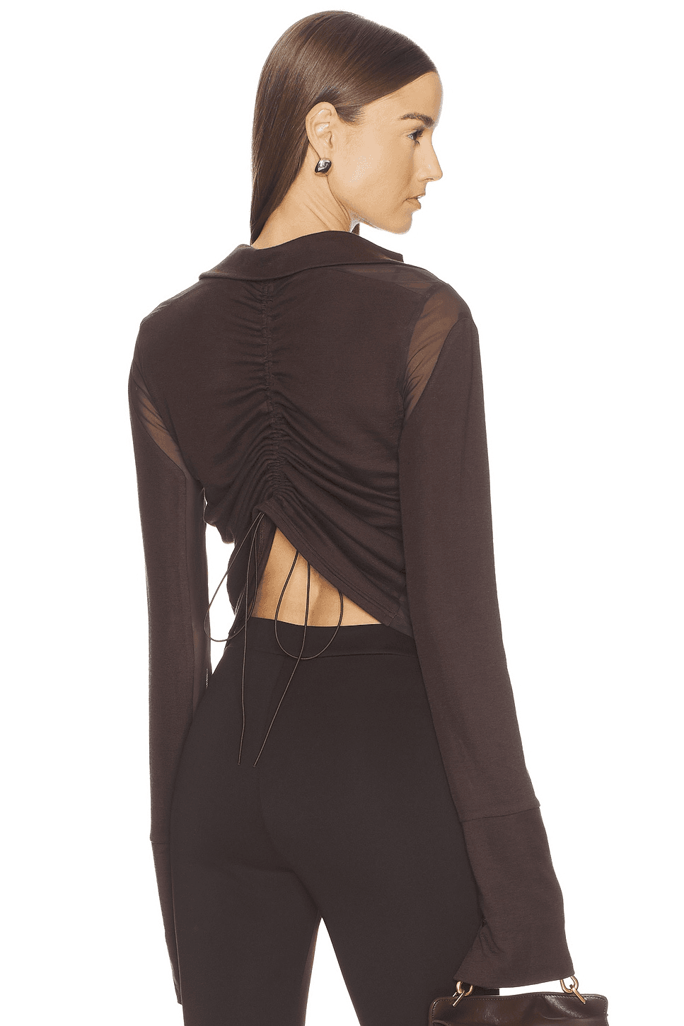 Gathered Back Button Up Top - Image 1