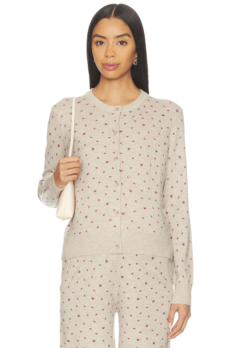 The Nora Floral Knit Cardigan - Image 1