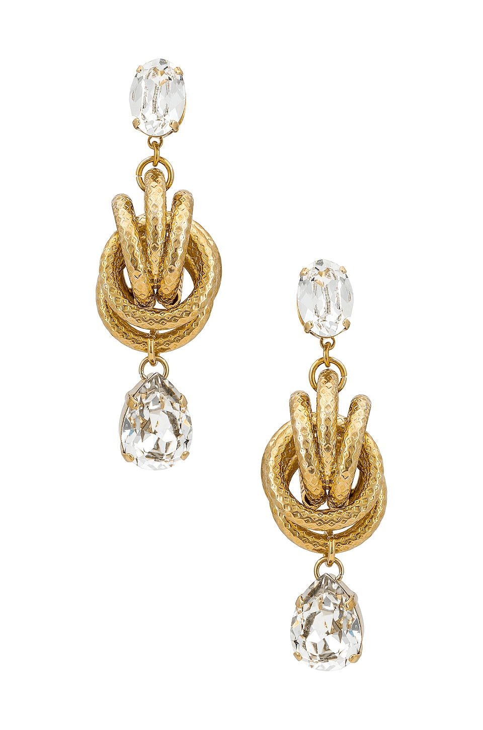 Crystal Knot Earrings - Image 1