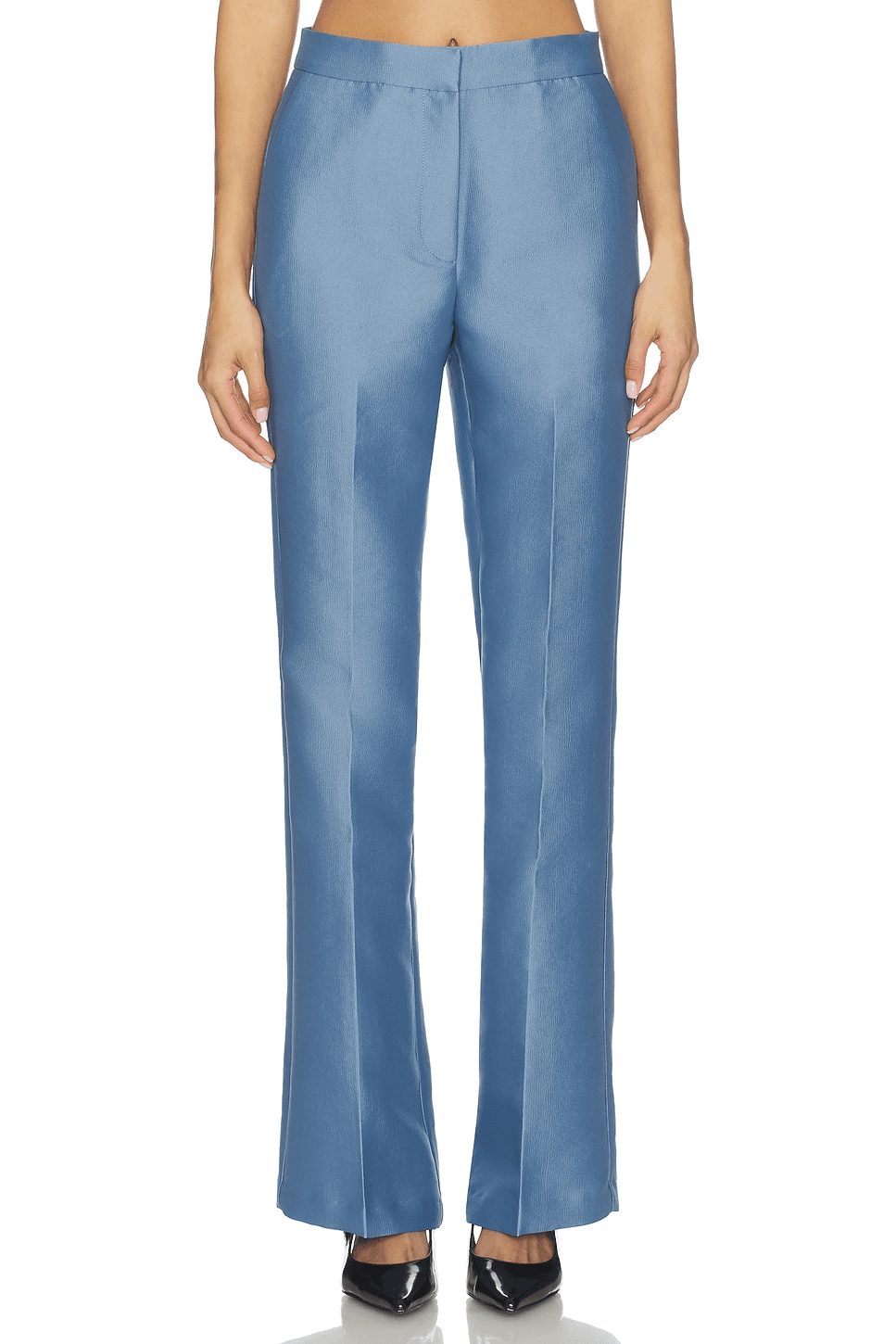 Figaro Satin Trouser in Heather - Image 1