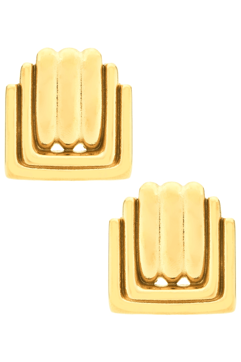 Square Renaissance Stud Earrings - Image 1