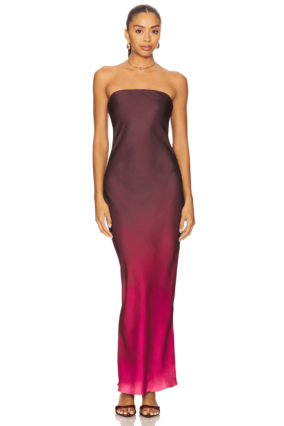 Strapless Maxi Dress - Image 1