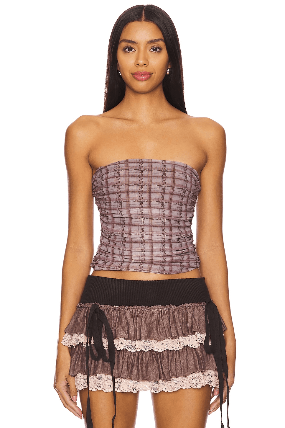 Checkered Tube Top - Image 1