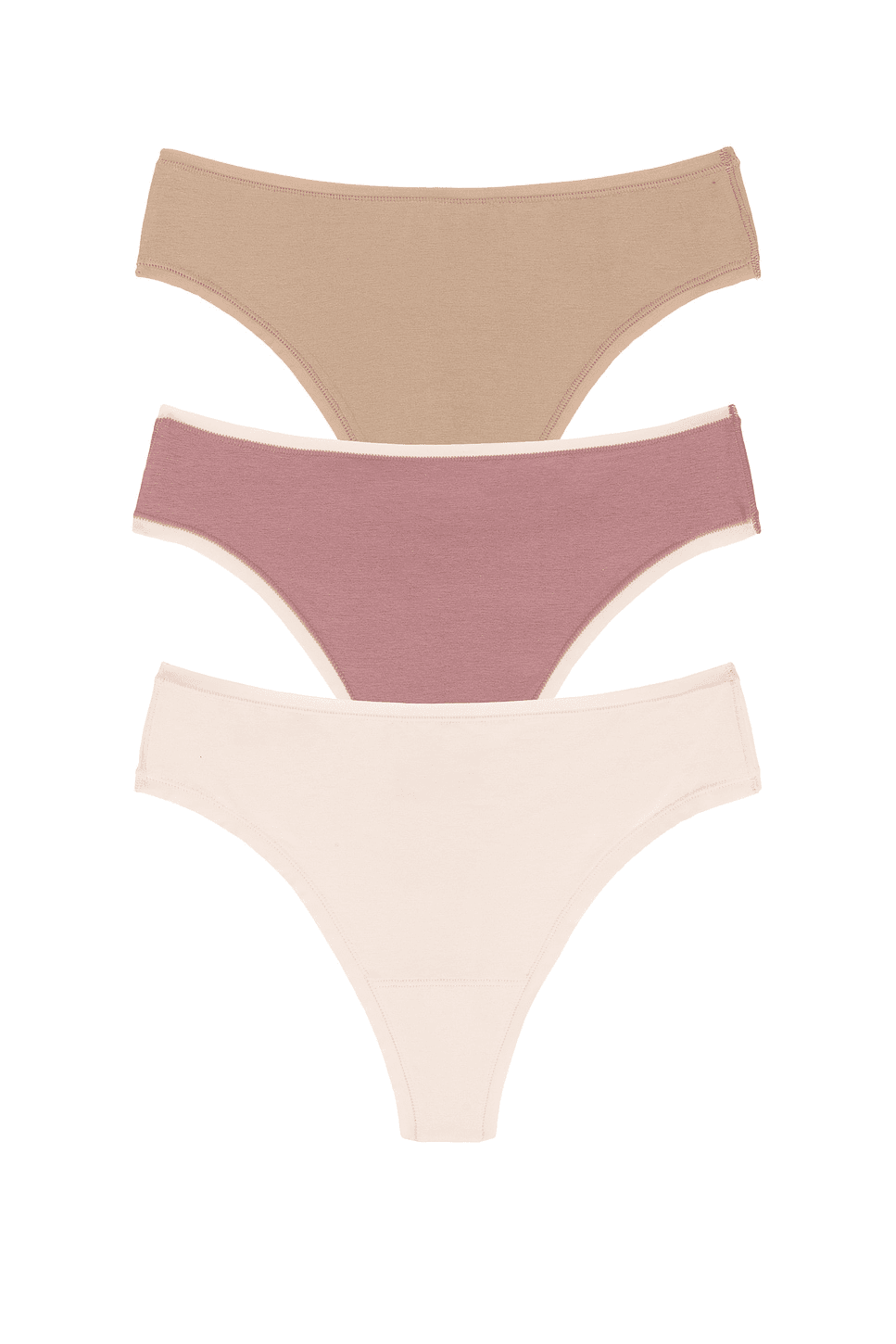 Bliss Bare Cotton Thong 3-pack - Image 1