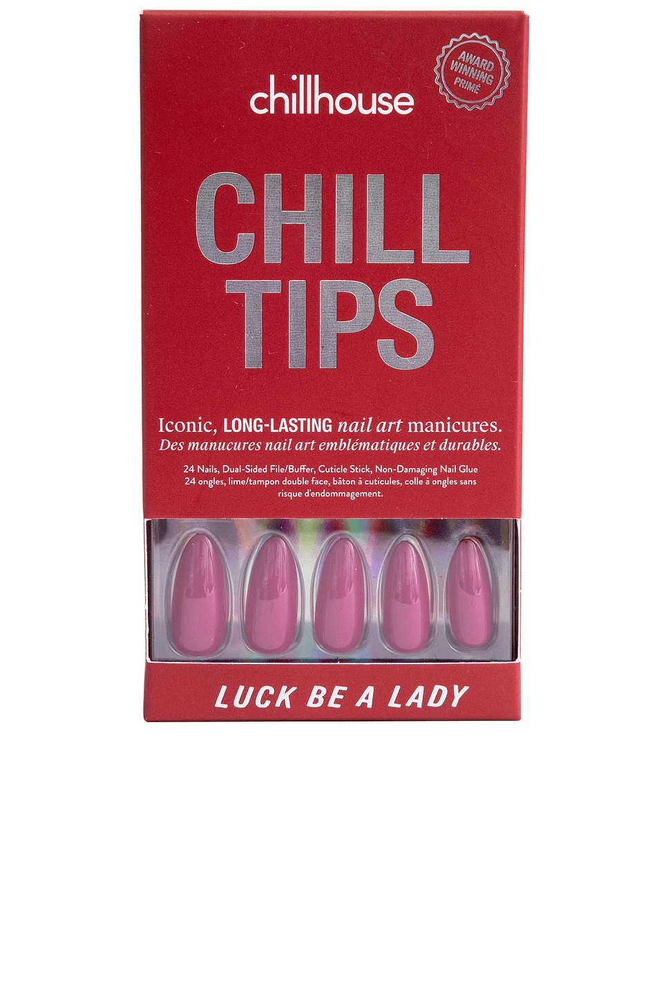 Luck Be A Lady Elongated Almond Chill Tips Press-on Nails - Image 1