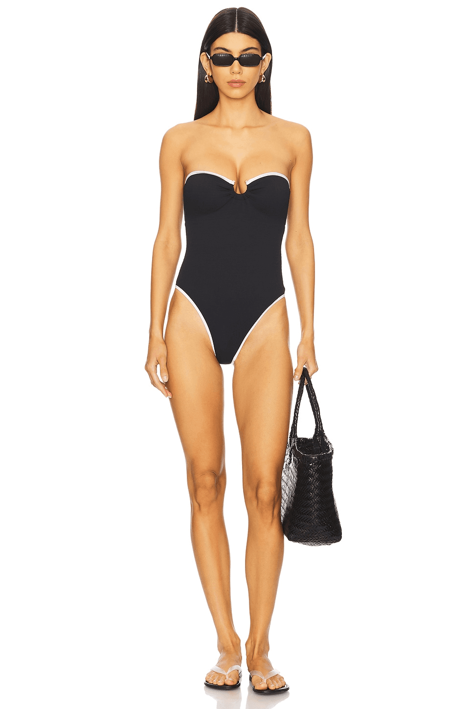 Ring Front Bandeau One Piece - Image 1