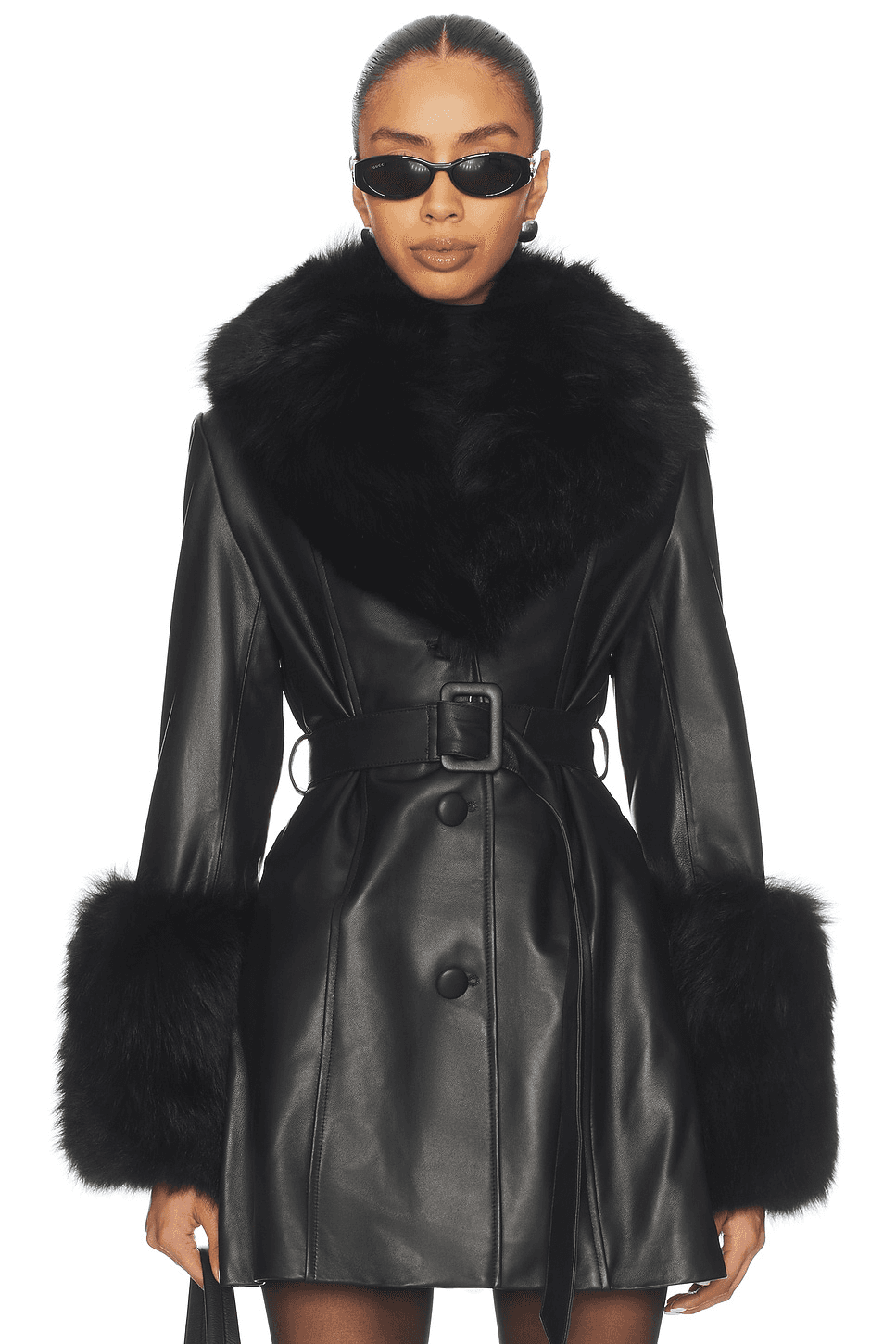 Roxy Leather Coat - Image 1