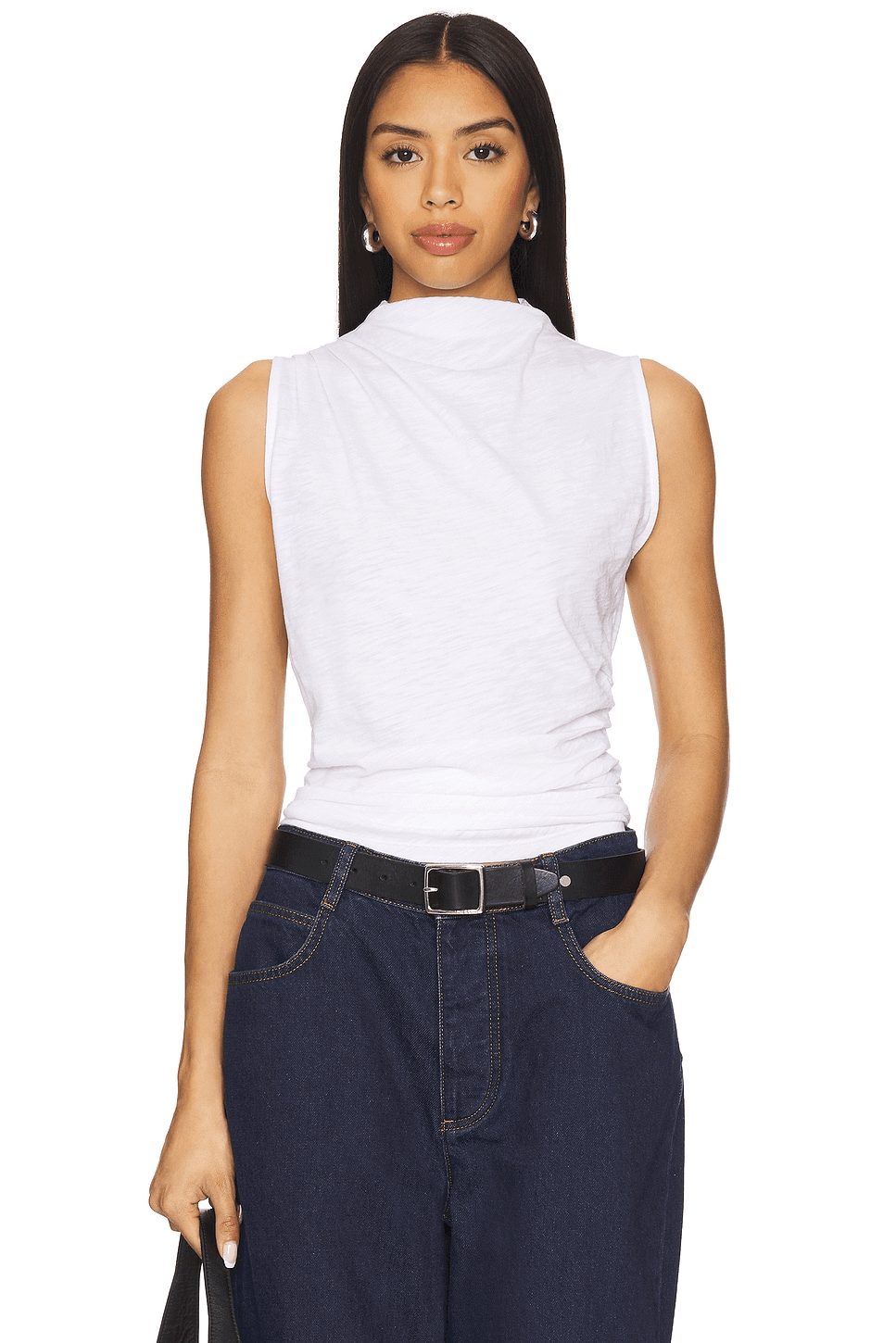 Sleeveless Draped Top - Image 1