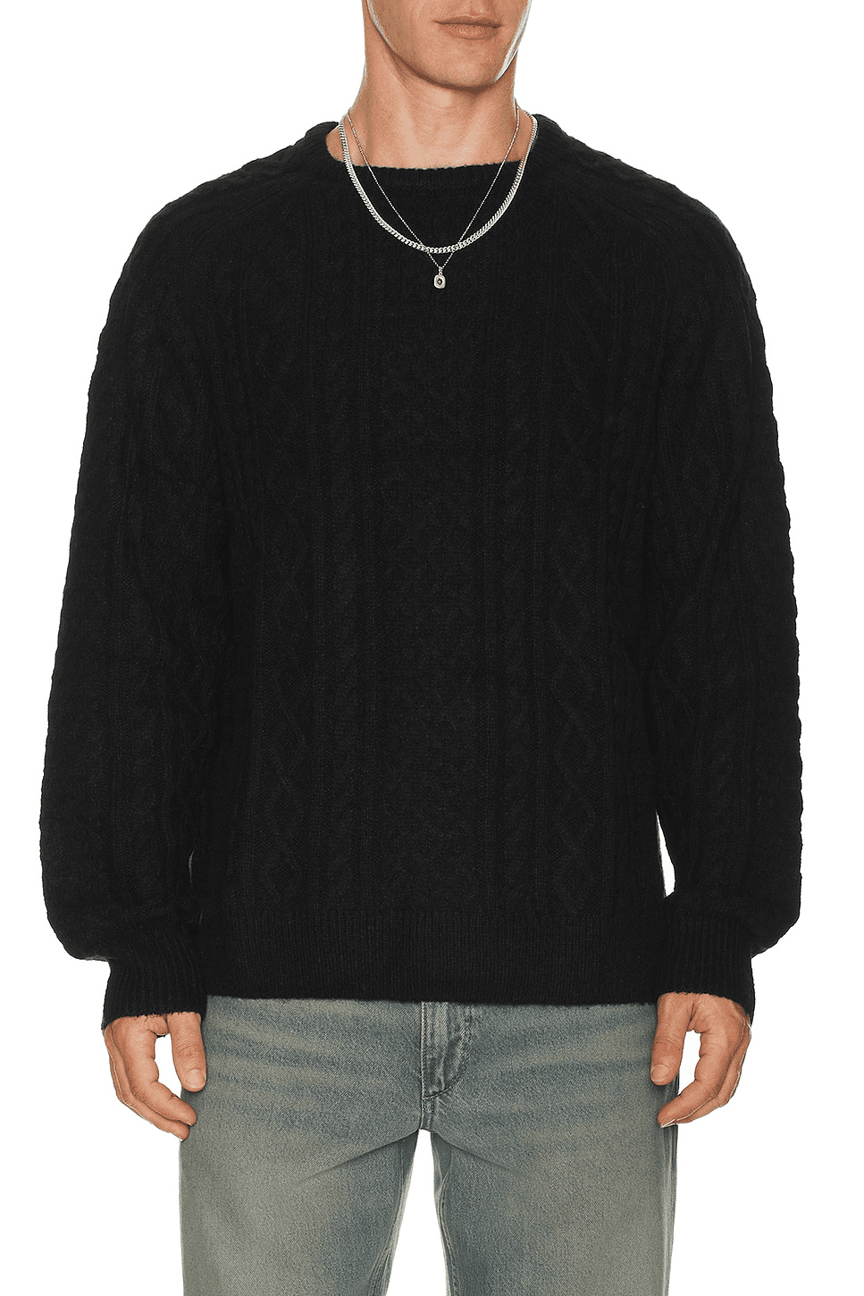 Mohair Fishermans Knit Sweater - Image 1