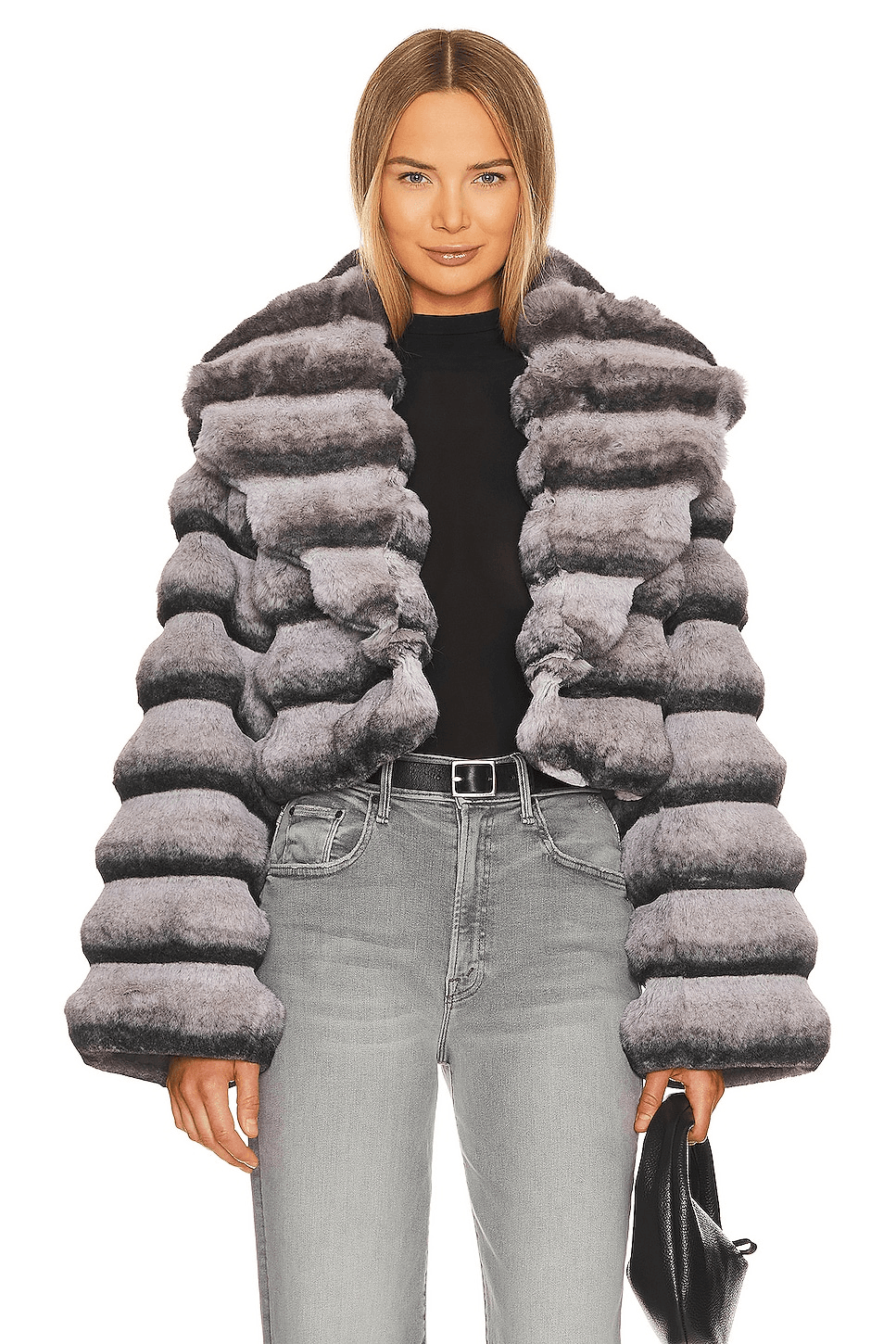 Faux Fur Chinchilla Jacket - Image 1