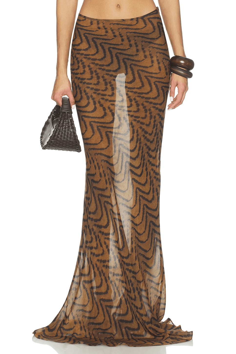 Printed Maxi Skirt - Image 1