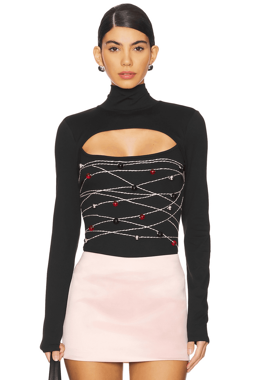 Beaded Long Sleeve Top - Image 1