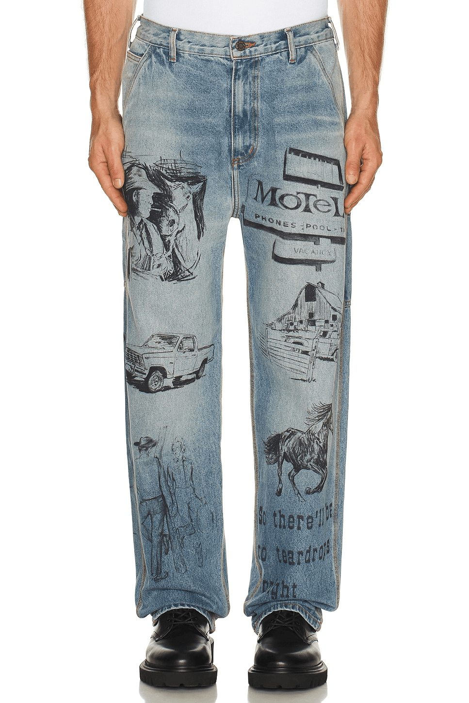 All Over Print Painters Pant - Image 1