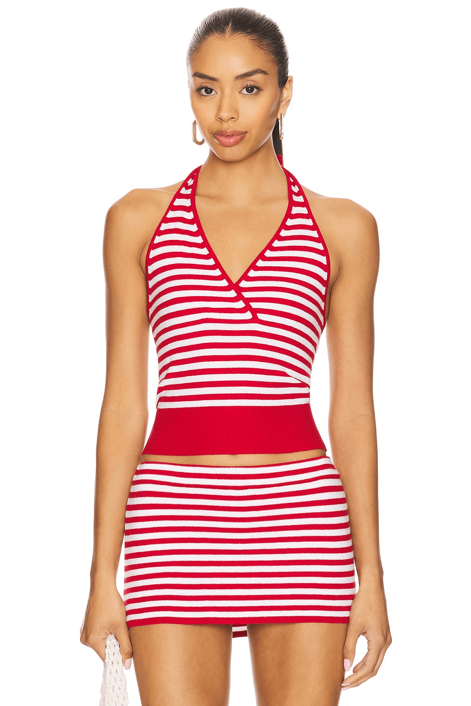 Dylan Cloud Knit Halter Top - Image 1