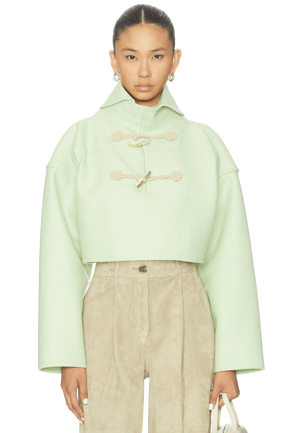Boxy Cropped Vareuse Jacket - Image 1