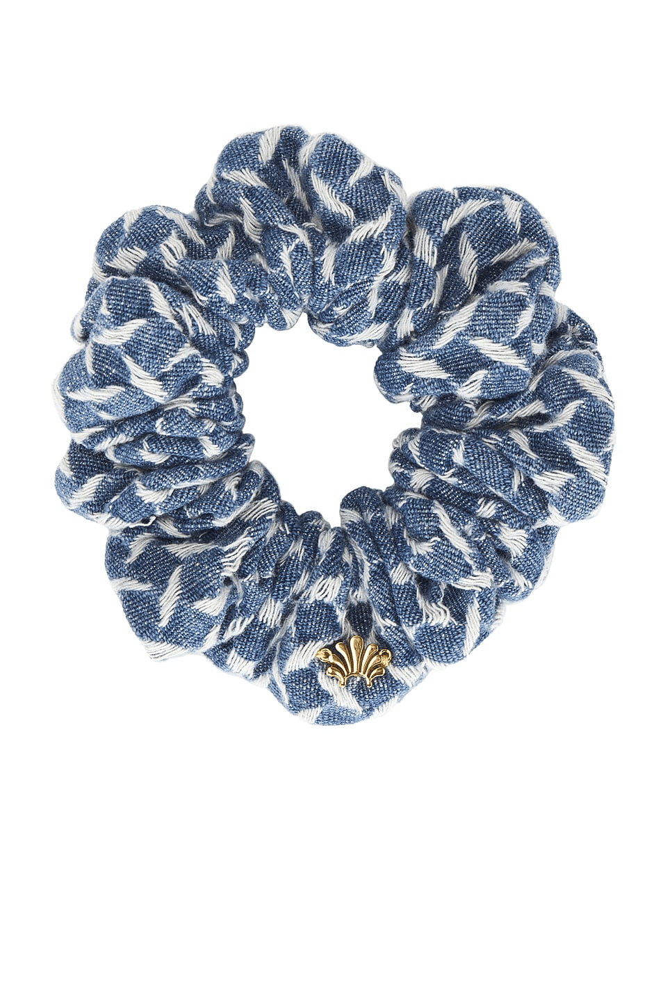 Lattice Denim Scrunchie - Image 1