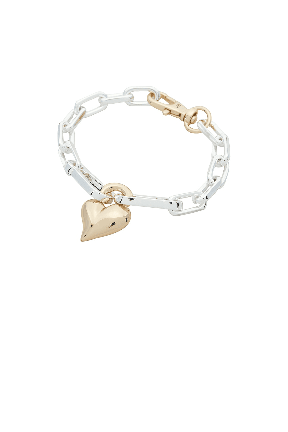 Padlock Heart Chain Bracelet - Image 1