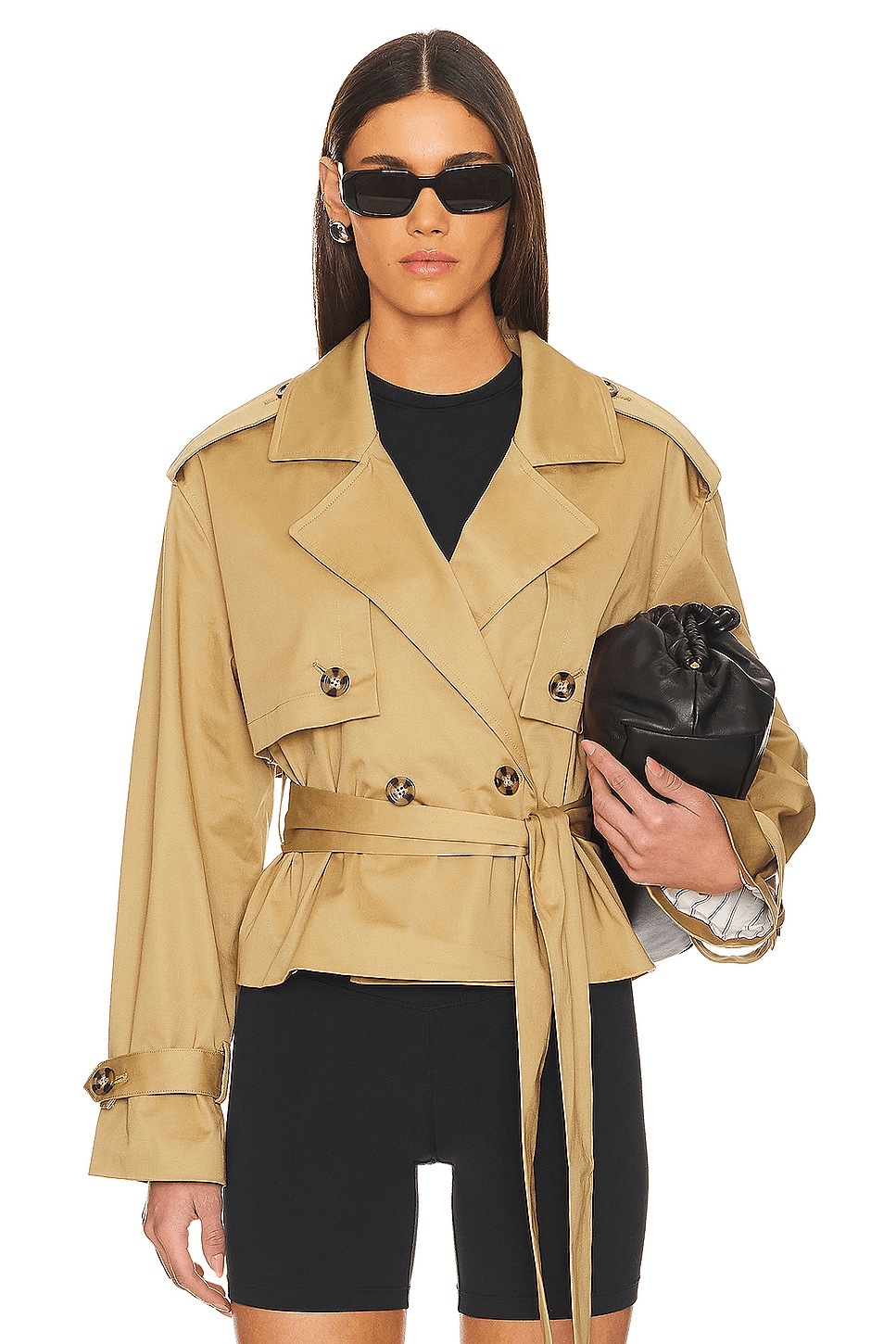 The Cropped Charles Trench Coat - Image 1