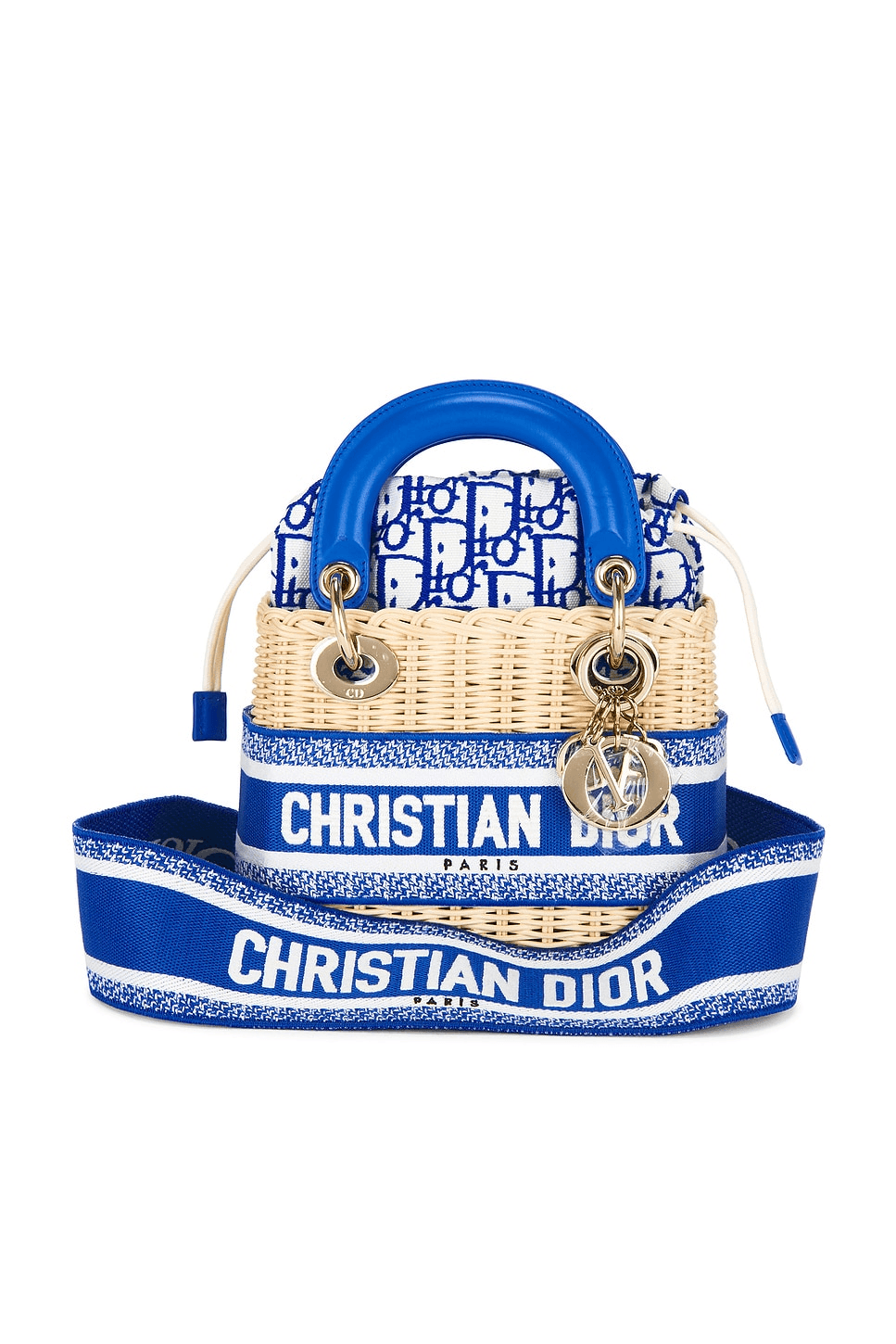 Dior Wicker Oblique Mini Lady Dior Handbag - Image 1