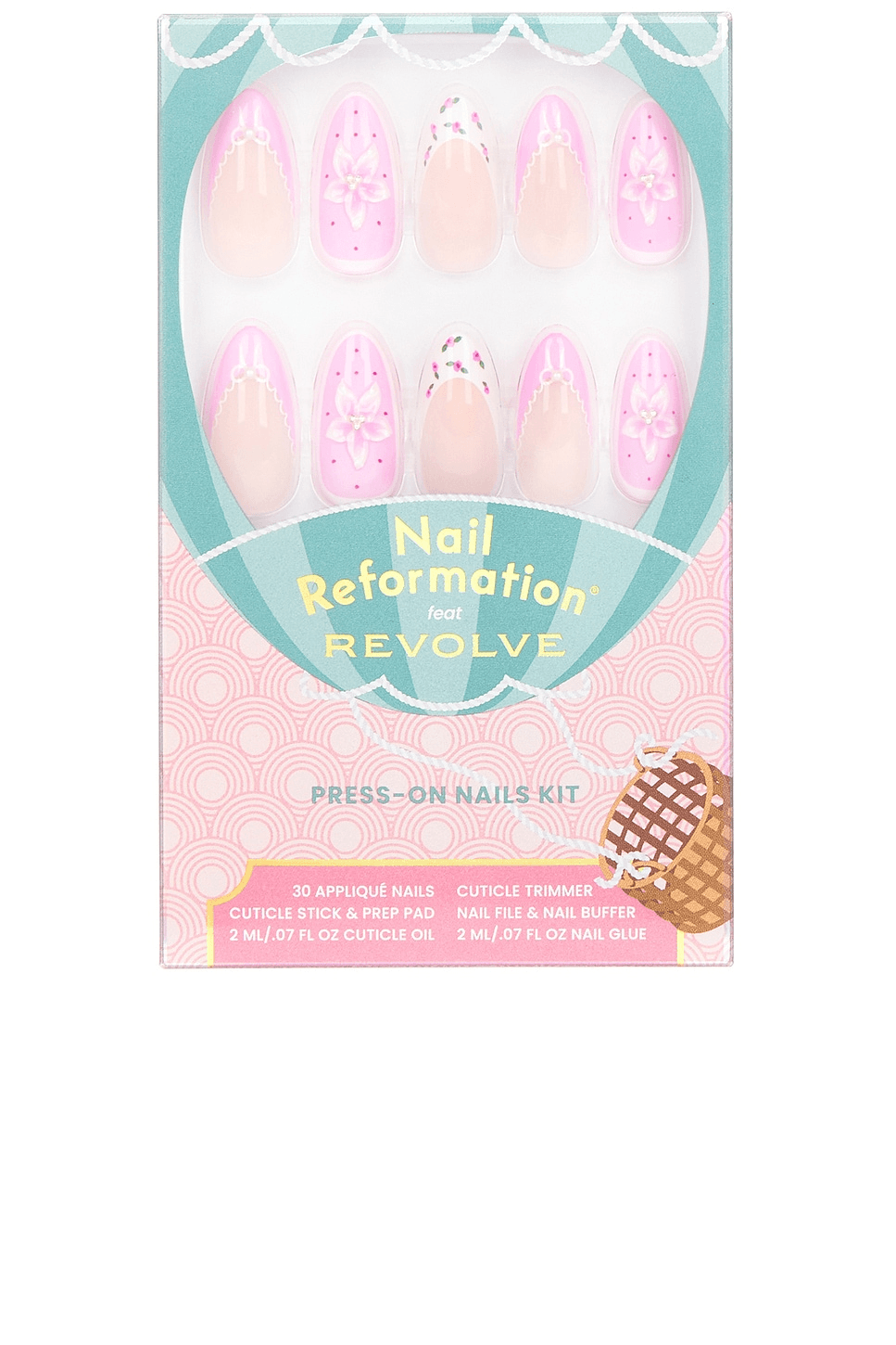 x REVOLVE Pink Cushion Press On Nails - Image 1