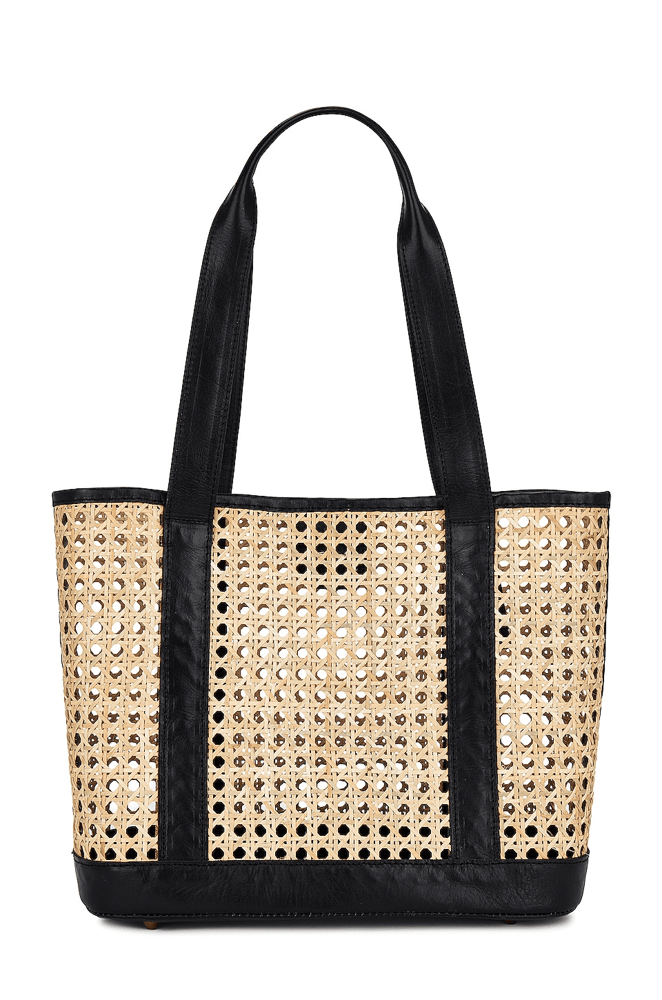 Natural Rattan Wicker Tote - Image 1