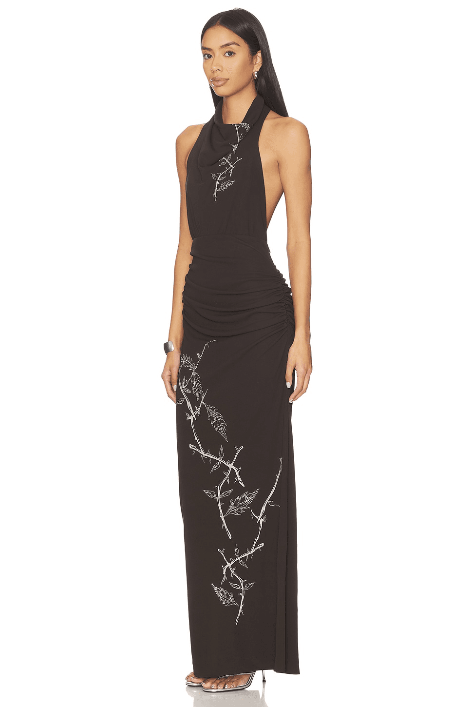 Dahlia Rhinestone Halter Gown - Image 1