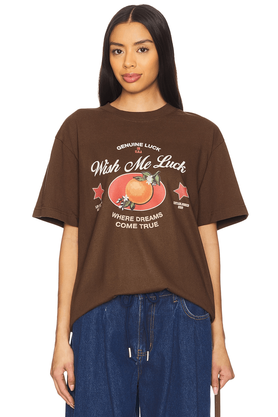 x REVOLVE Orange Luck T-Shirt - Image 1