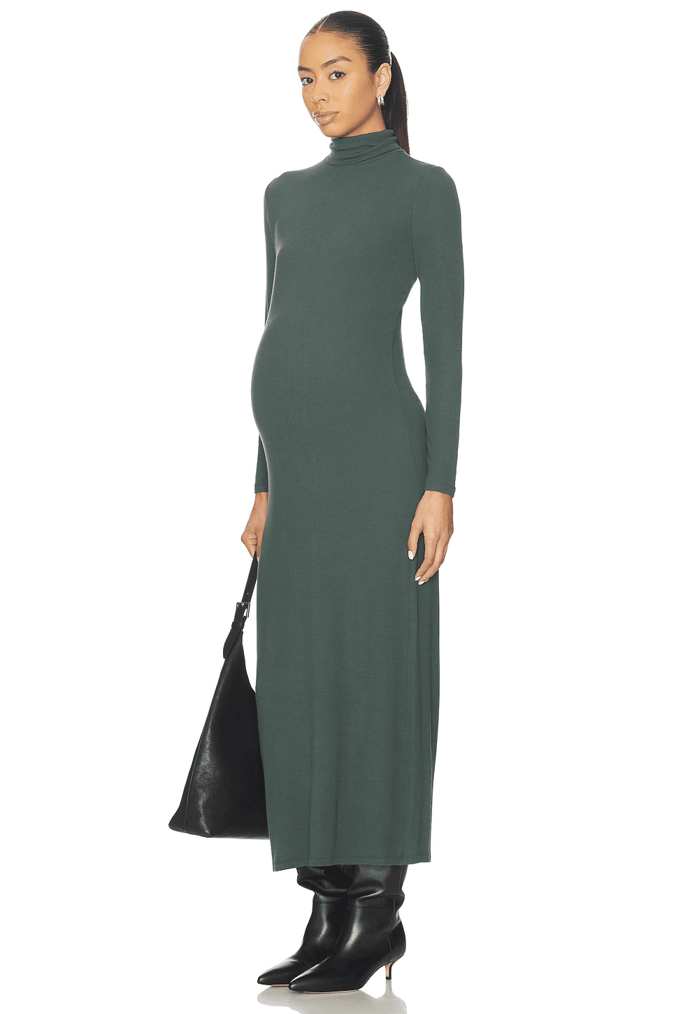 The Softest Rib Turtleneck Dress - Image 1