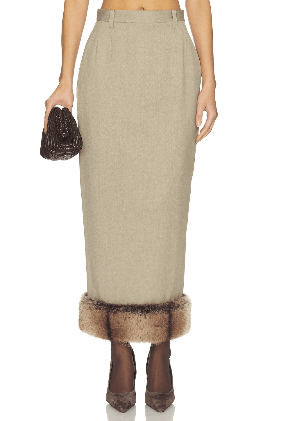 Faux Fur Trimmed Rosie Skirt - Image 1