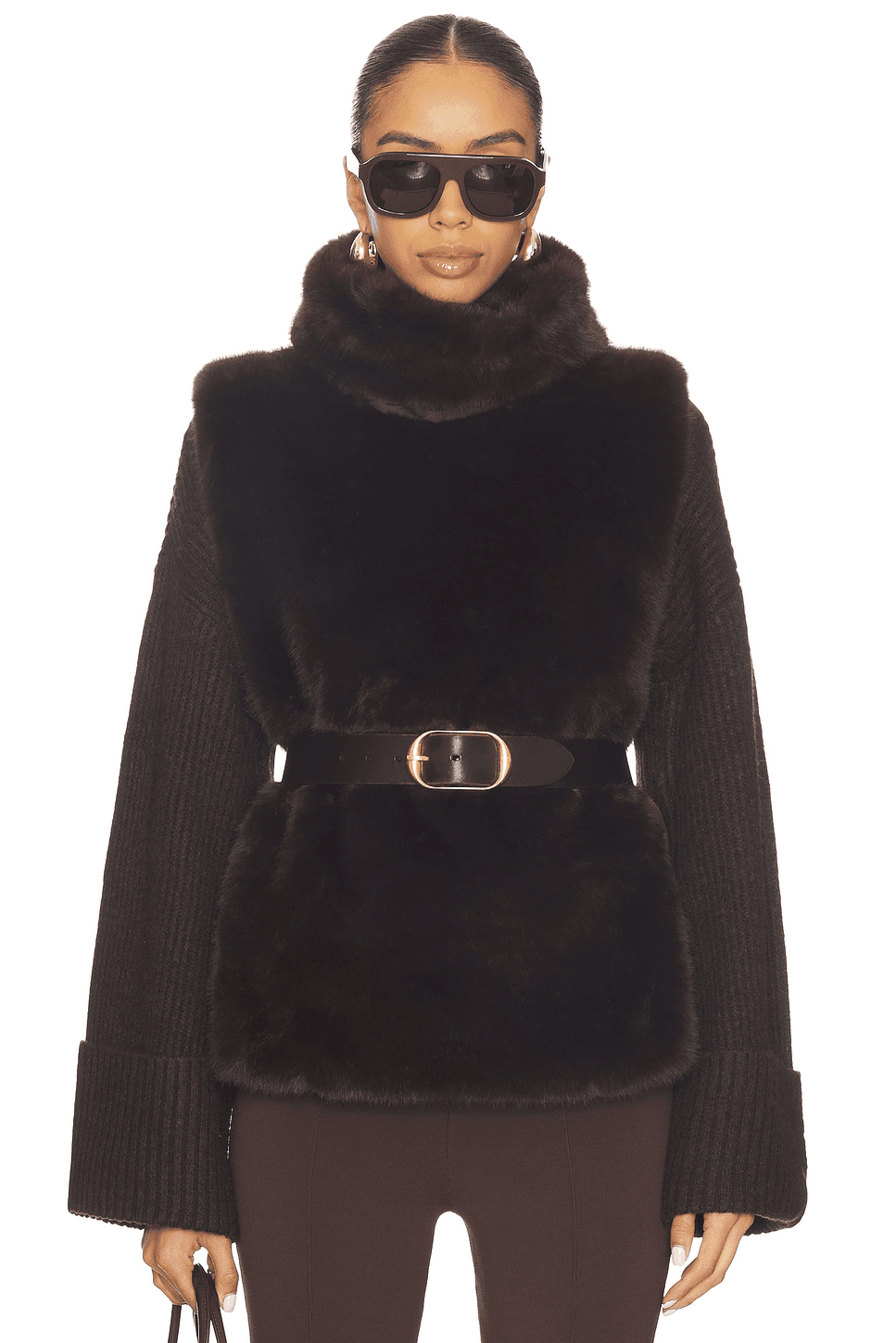 Laurelle Faux Fur Vest - Image 1