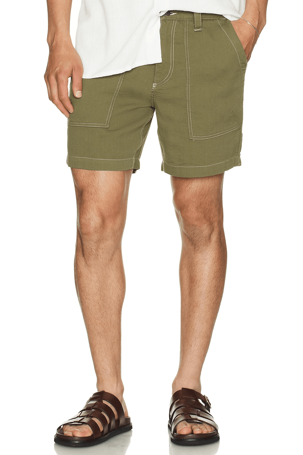 Bedford Cord Camp Pocket Shorts - Image 1