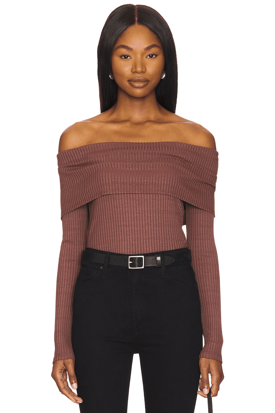 Kayla Off Shoulder Long Sleeve Top - Image 1
