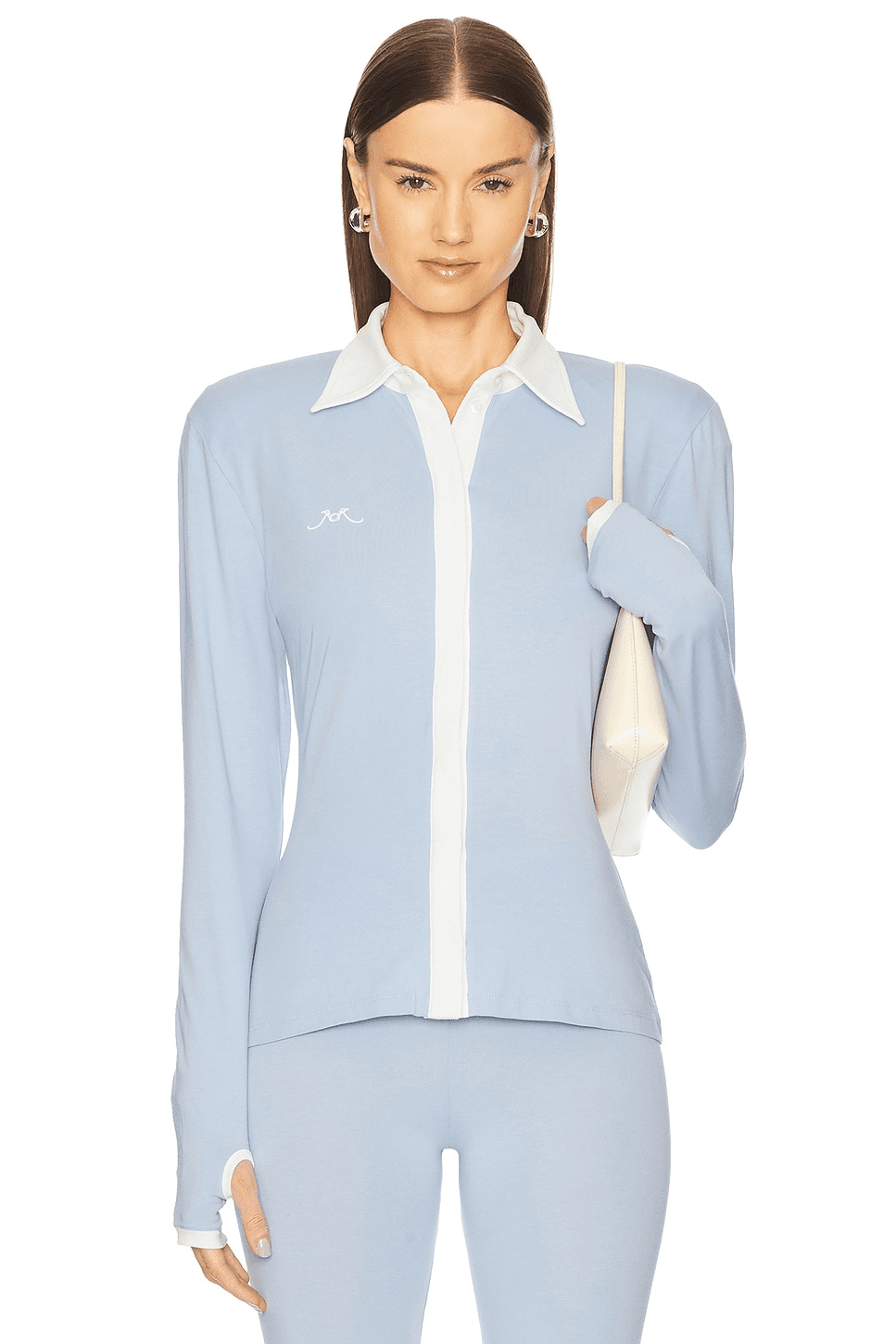 Long Sleeve Polo Top - Image 1