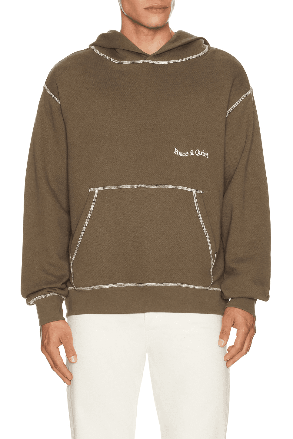 Wordmark Reverse Stitched Hoodie - Image 1