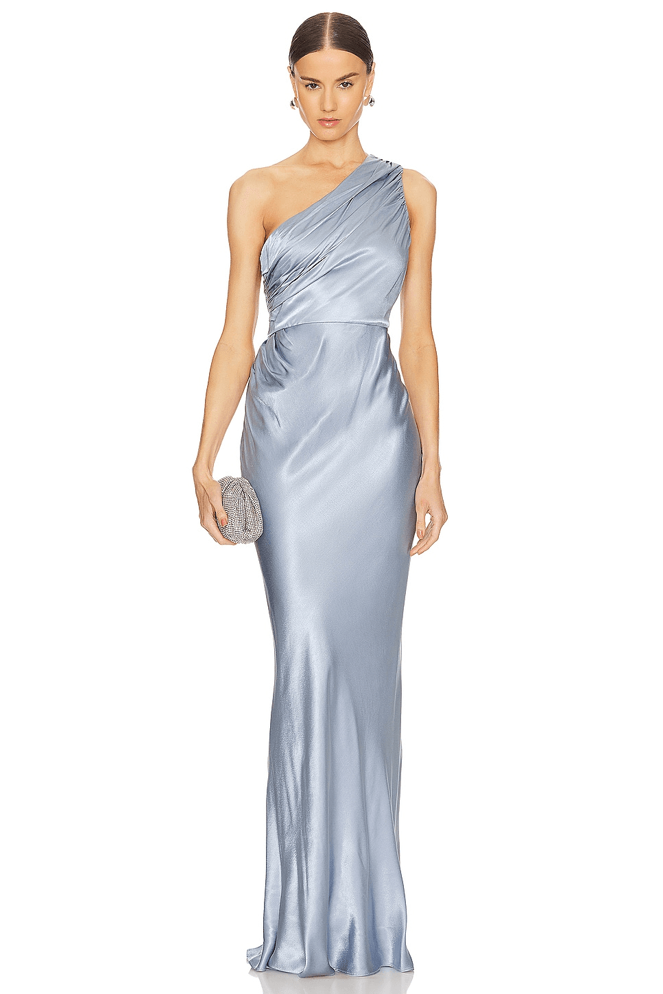 La Lune Gathered One Shoulder Maxi Dress - Image 1