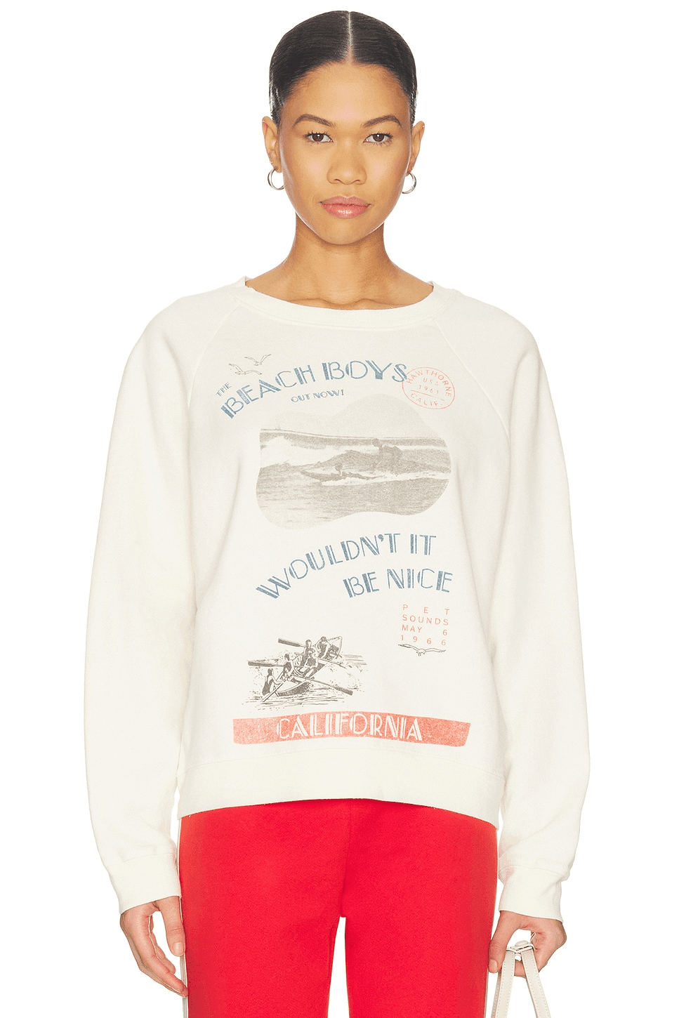 The Beach Boys Wouldn't It Be Nice Vintage Raglan Sweatshirt - Image 1