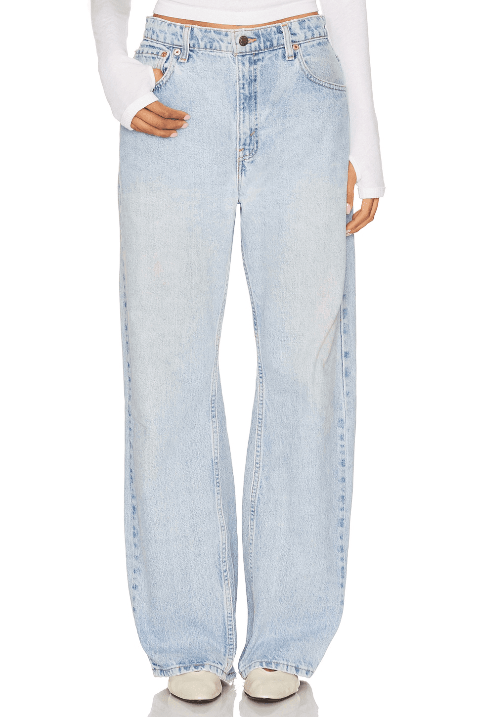 Vintage Wide Leg Jeans - Image 1