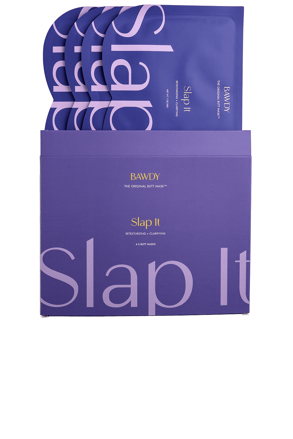 Slap It Butt Sheet Mask 4 Pack - Image 1