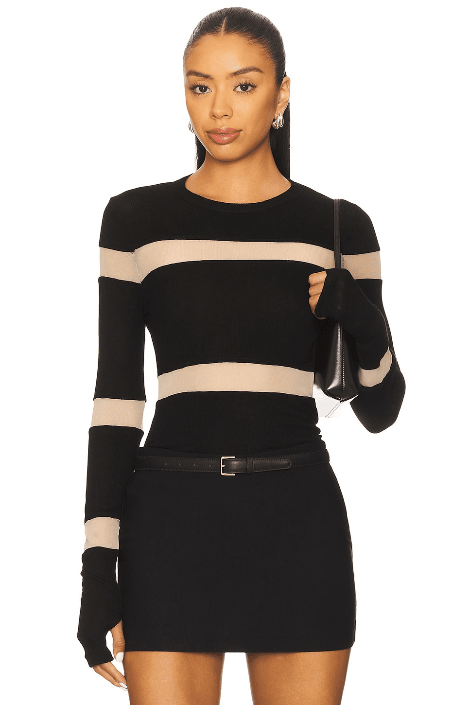 Vex Long Sleeve Fitted Top - Image 1