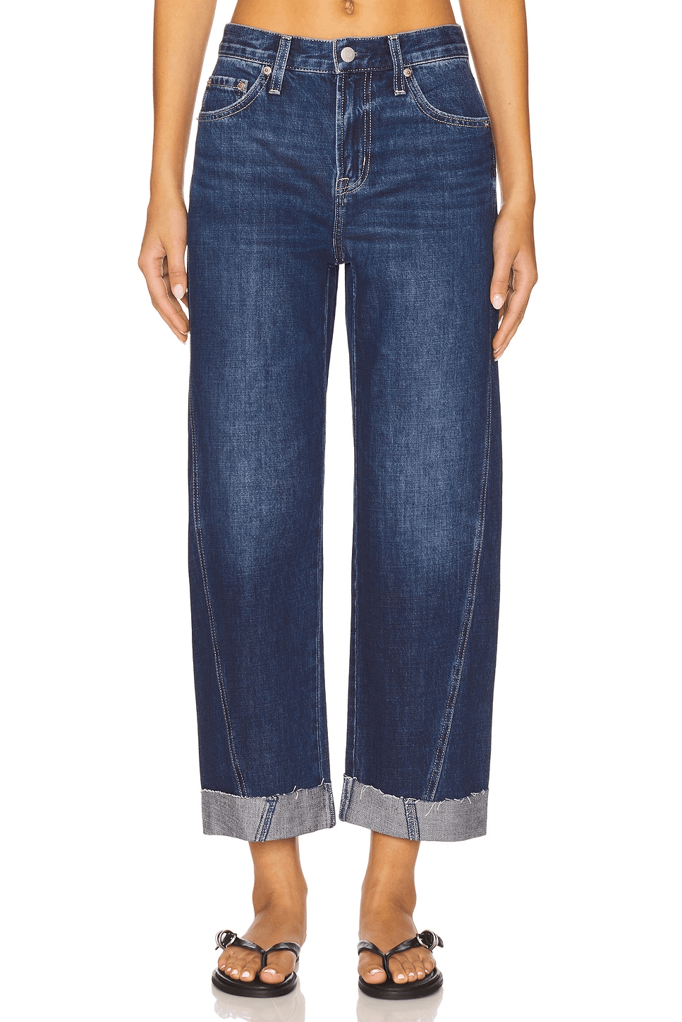 Kacey Mid Rise Cuffed Boyfriend Jeans - Image 1