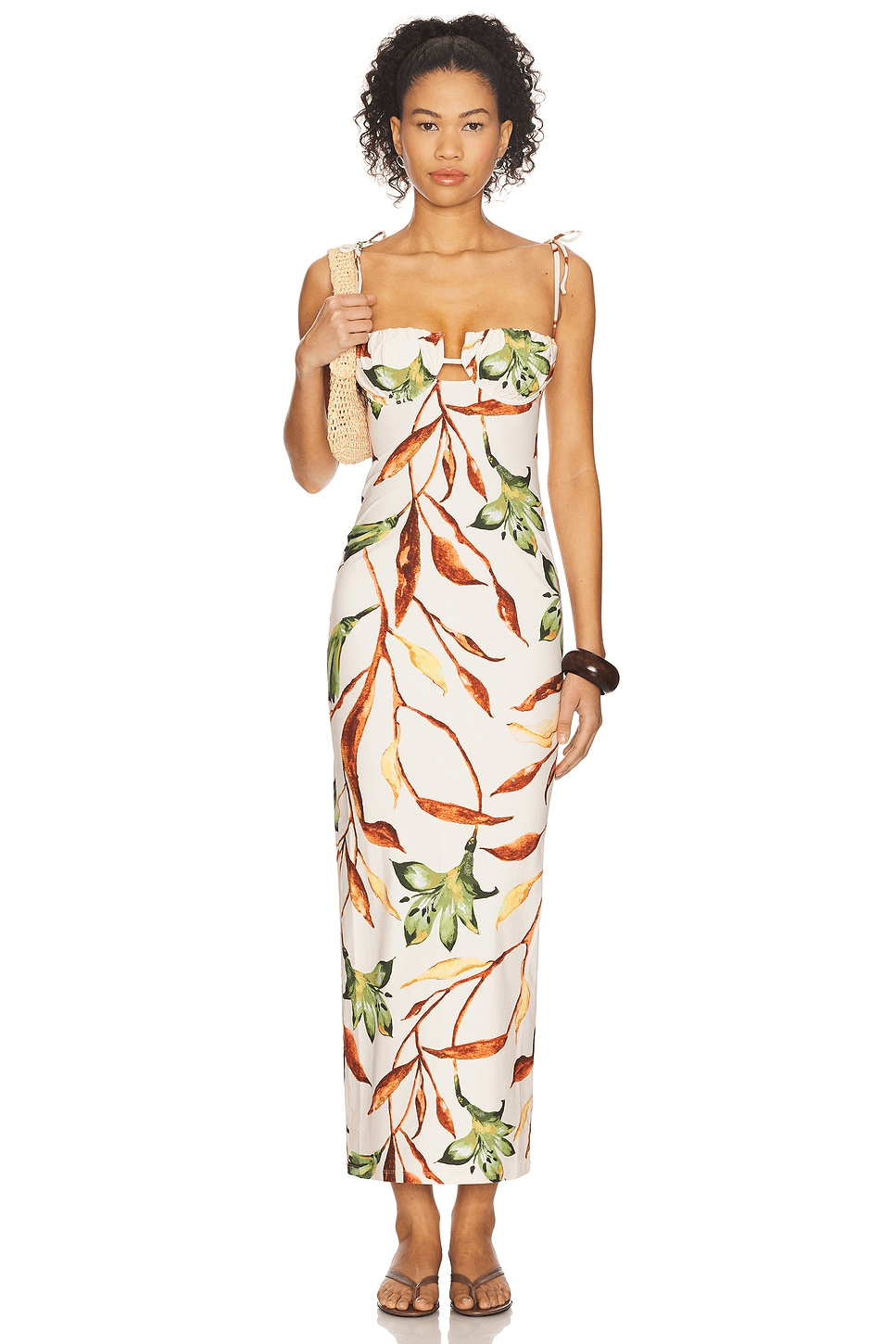 Petal Long Slip Dress - Image 1