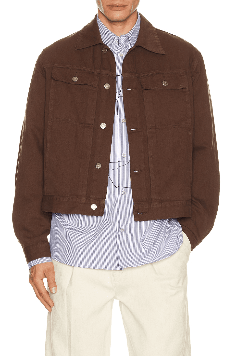 Denim Trucker Jacket - Image 1