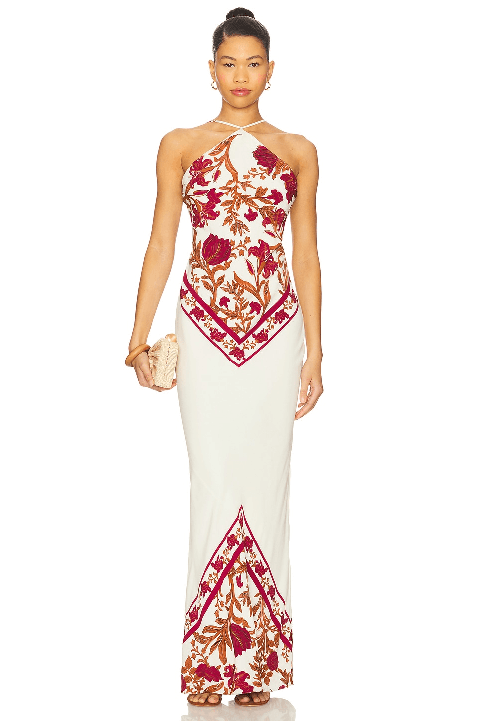 Bias Halter Maxi Dress - Image 1