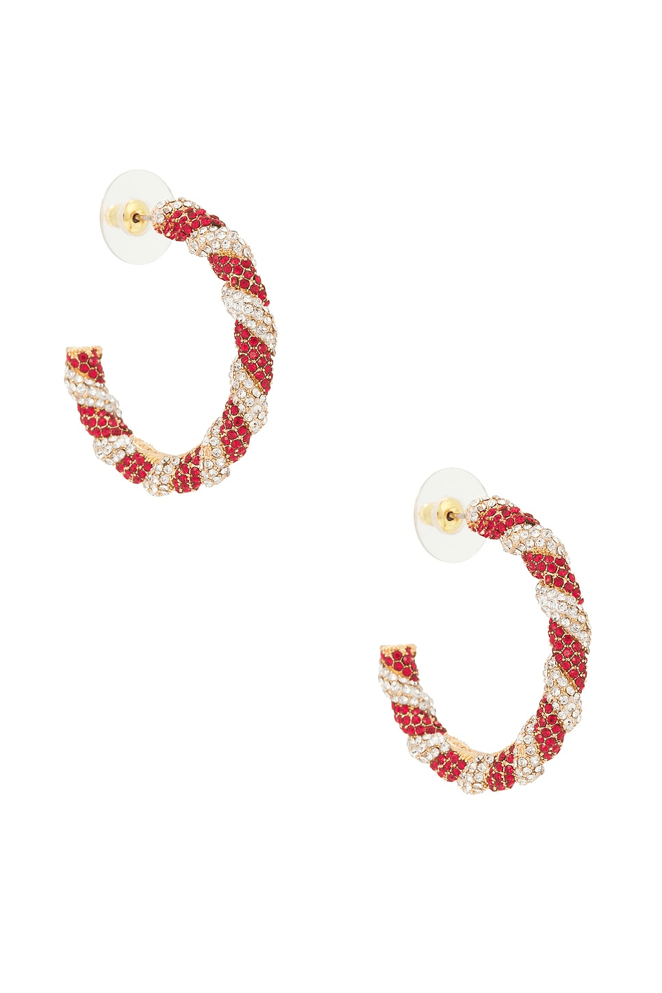 Peppermint Hoop Earrings - Image 1