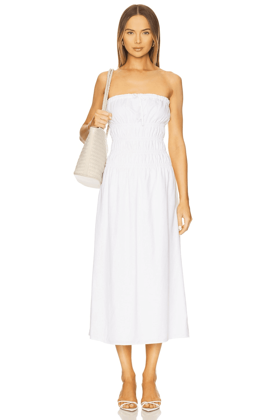 Air Linen Smocked Maxi Dress - Image 1