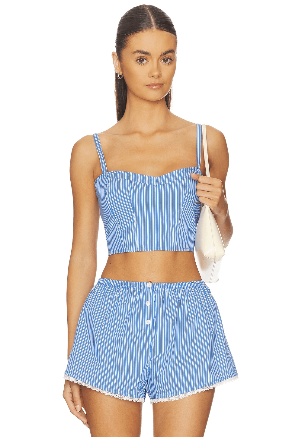 Poplin Bustier Cami Top - Image 1