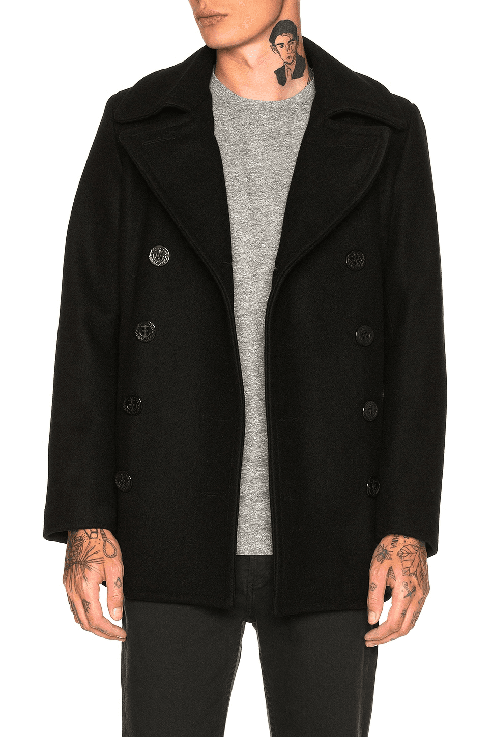 Slim Fit Peacoat - Image 1
