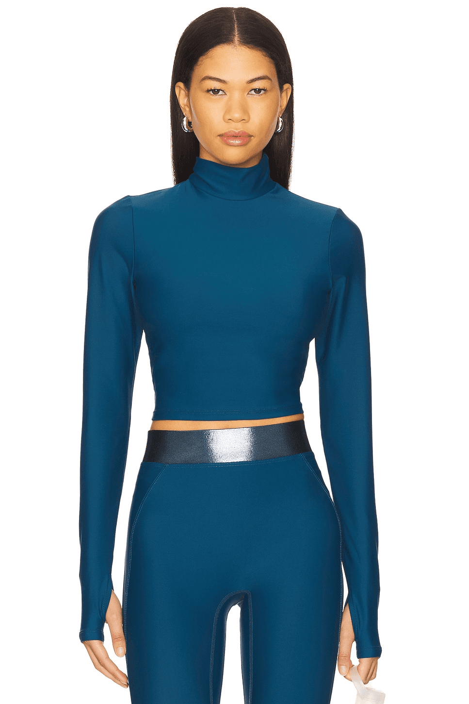 Long Sleeve Mock Neck Top - Image 1