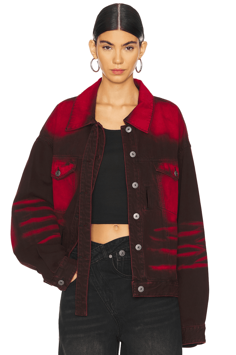 Wrapped Denim Jacket - Image 1